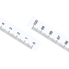 Kozelo Adhesive Tape Measure Metric - [100cm x Vertical Read] Waterproof Sticky Ruler Tape for Saw Table, White