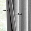 Grey Linen Blackout Curtains for Bedroom 84 Inch Length Linen