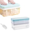 Ninyoon 1 Second Release Ice Cube Tray with Lid and