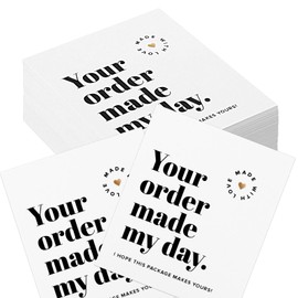 Thank You Cards Small Business, 100pcs Thank You for Your Order Cards Business Thank You for Your Support Cards, Small Business Supplies & Must-Haves for Customer Appreciation