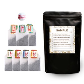 Yunnan tuocha Zouji Nature tuocha Tea - Sample Pack - 7 Tea Bags with Different Flavours + 1 Mini Nest of 3 g - 17 g - Tea from China with Guaranteed Origin