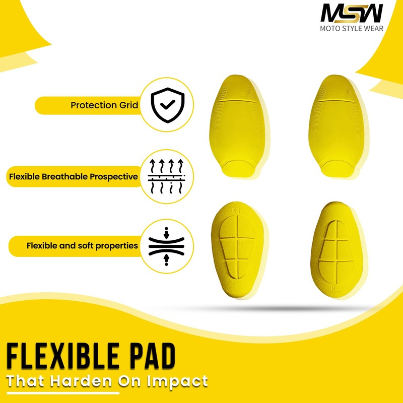 MOTOSTYLEWEAR - CE Level 2 Certified Armor Pads Pack of