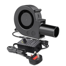 GDSTIME 12V Blower Fan 97mm Turbo Centrifugal Fan 97mm x33mm AC 220V Powered Cooling Air Blower For Inflatables BBQ Picnic