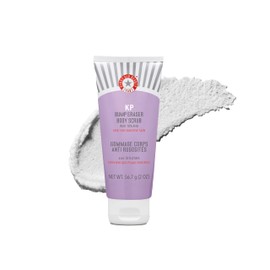 First Aid Beauty - KP Bump Eraser Body Scrub with 10% AHA, Keratosis Pilaris Skin Exfoliator with Glycolic and Lactic acids, Helps Reduce Chicken Skin Bumps, Safe for Sensitive Skin, 2 oz