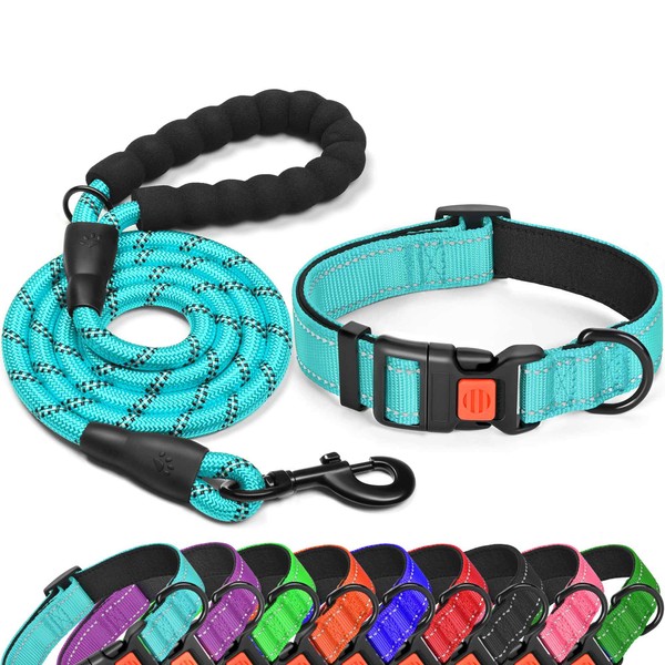  tobeDRI Reflective Nylon Dog Collar – Soft Neoprene Padded,