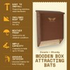 BIGBATBOX Wooden Large Bat House for Outdoors - 2 Chamber,