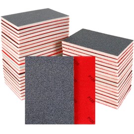 24 Pcs Sanding Sponge 80-3000 Grit Sandpaper Assortment, Washable & Reusable Sanding Blocks for Wood, Metal, Drywall, Glazing, Wet Dry Sandpaper for Smooth Finishing