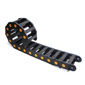 Heyiarbeit R100 Cable Drag Chain 1Meter Carrier Drag Chain Cable Wire 35x100mm with End Connectors Open Type for Electrical Machines CNC