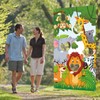 Safari Animals Toss Games Banner Animals Themed Bean Bags Jungle