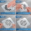 INVIHUG, 50 Pack, Disposable Shower Drain Hair Catcher Mesh Stickers,