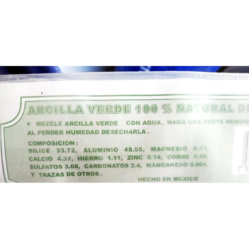 Mascarilla Kilos Arcilla Verde Roja