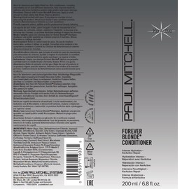 Paul Mitchell Forever Blonde Acondicionador, Repara  Hidrata Profundamente, Ideal Para Cabello Decolorado o Aclarado, 200 ml