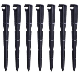cozyou 50 Pcs Irrigation Drip Support Stakes for 1/4 Inch Universal Drip Tubing, Drip Hose Stakes for Irrigation, Greenhouse, Garden, Vegetable, Flowers