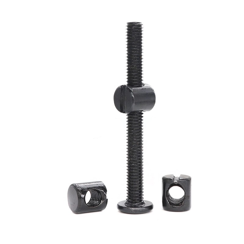 cSeao 10-Pack M6 60mm Black Socket Cap Screws Barrel Nuts