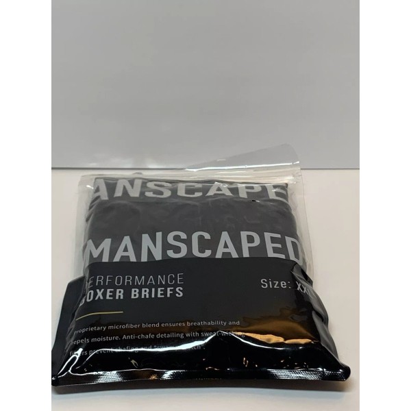 Manscaped Boxers Anti Chafing Performance Boxer Briefs, Men's Size XXL