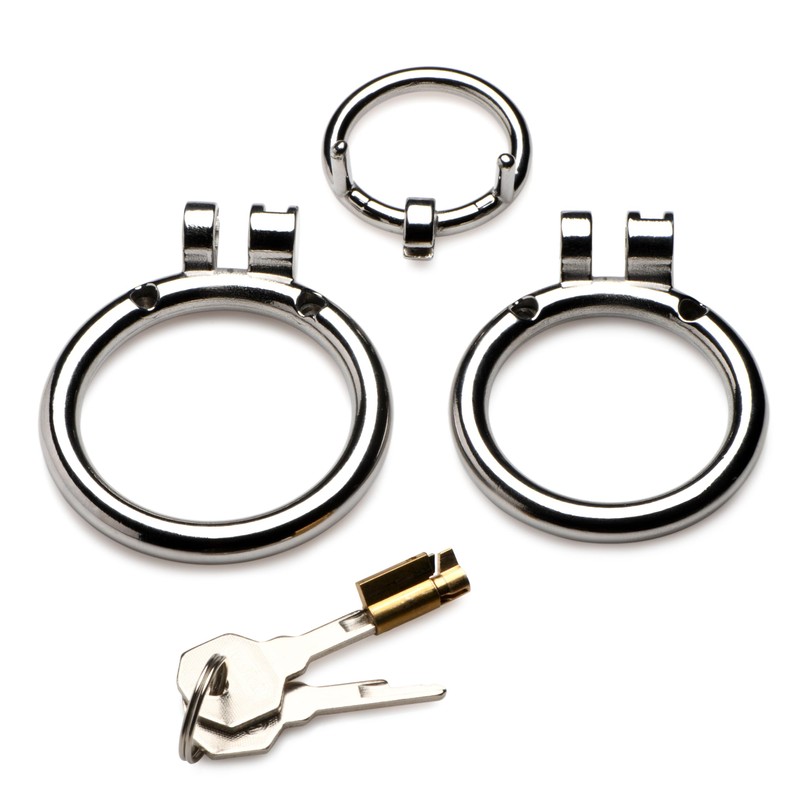 XR Brands Love Rings-AH059 Silver One Size