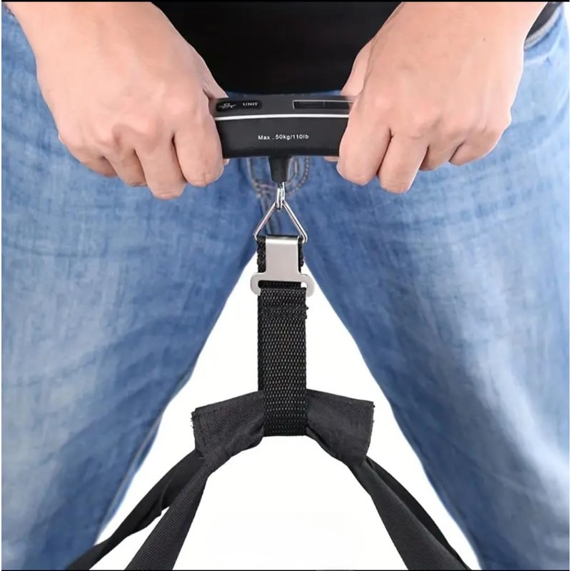 Digital Luggage Scale with LCD Display, 50kg Capacity, Handheld Baggage