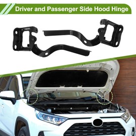 HOPESPANNER No.5341047070/5342047070 Hood Hinges for Toyota Prius 2010-2015 Black Front Driver and Passenger Side Front Bonnet Bracket Iron 1 Pair
