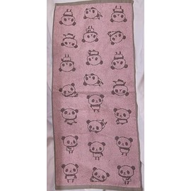 Panda Jacquard Face Towel [TL-F75-2B] Pink