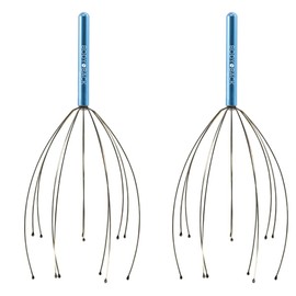 Body Back - Scalp Massager, Head Massager, Head Scratcher Massager, Hair Scalp Massager, Stocking Stuffer, Stress Relief & Relaxation 2 Pack Blue