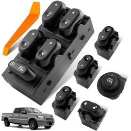 Dacall Master Power Window Switch Fits for Ford F-150 (2004-2008), Lincoln Mark LT (2006-2008) Driver & Passenger Side, Mirror & Windows Lock Control, Replaces 901-339, 901-324, 901-164, 901-331