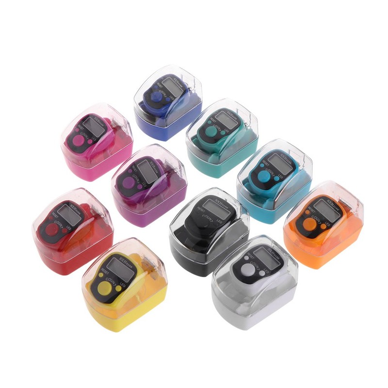 UNTERING Mini Counter,Mini 5 Digit LCD Digital Display Finger Hand