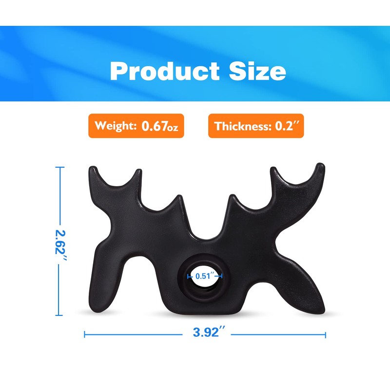 GSE Games & Sports Expert Black Plastic Slip-On Bridge Portable