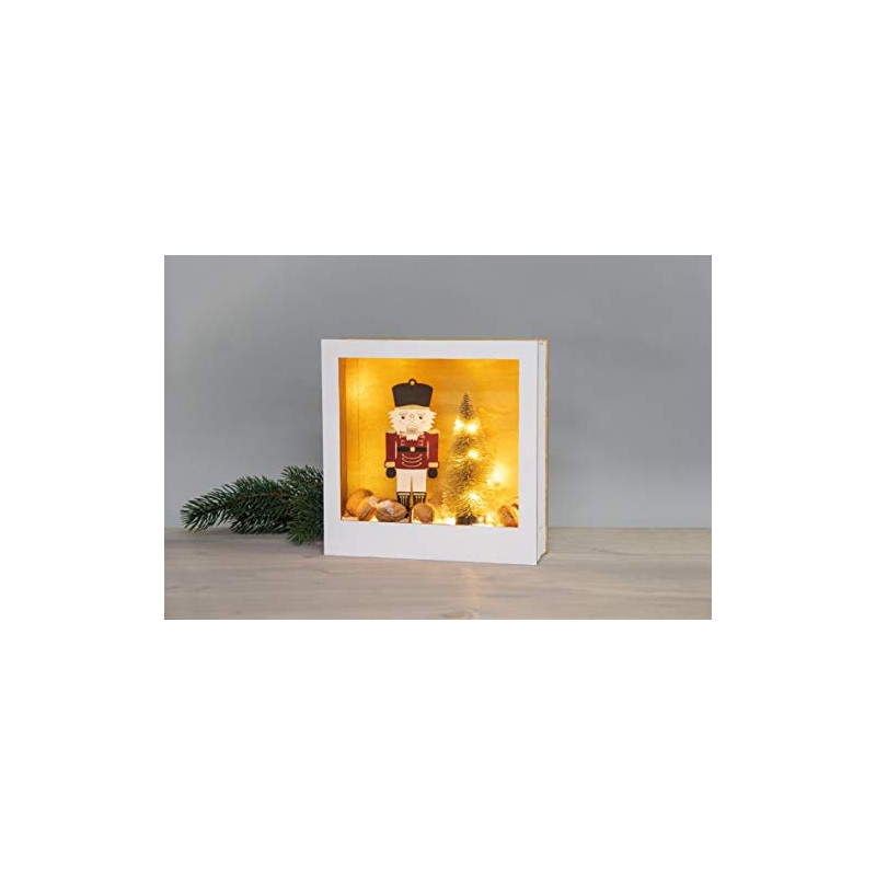 Rayher Wooden Nutcracker FSCMixCred, to Set up, Wood, Natural, 6x16