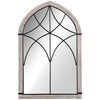 HOMCOM 36.5" x 23.5" Large Farmhouse Wall Mirror, Arch Window