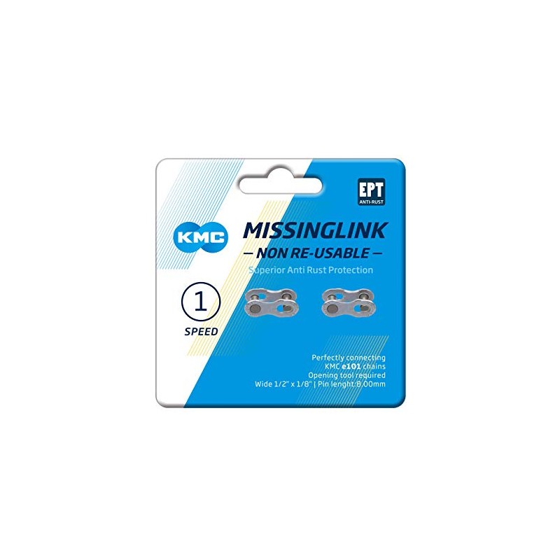 KMC Unisex - Adult 101 Nr Ept Bicycle Chain, Black,