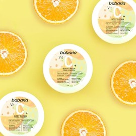 Babaria - Crema Corporal Con Vitamina C | Ilumina tu piel |Crema Cuerpo Hidratante| Body Milk Reafirmante | Todo Tipo De Pieles | Con Vitamina C - 400ml