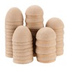 TAICHEUT 50 PCS Brown Paper Mache Easter Eggs, 3 Inch