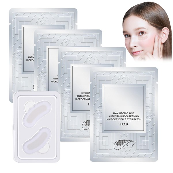 Pack of 4 Dissolving Microneedle Eye Patches for Wrinkles –