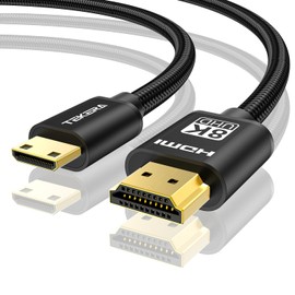 TEKERA 8K Mini HDMI to HDMI Cable, High-Speed Mini HDMI Type-C to HDMI Cord, 8K@60Hz 4K@240Hz HDR, Compatible with Camera, DSLR, Raspberry Pi, Camcorder, Graphics Card, Monitor, Projector