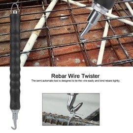 Rebar Wire Twister, Tie Pull Twister, Rebar Wire Hook Semiautomatic Retractable Hook Construction Site Reinforcement Tying Tool