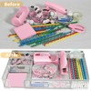 Pink Office Desk Accessories, Pink Office Supplies Set, Desk Drawer