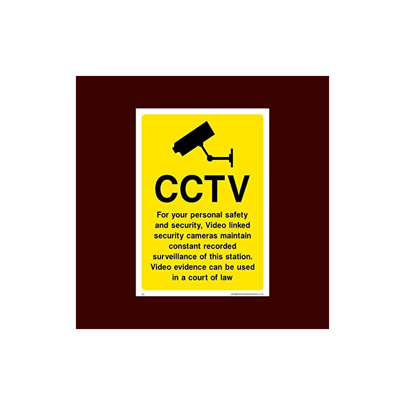 CCTV for your peronsal safety and security Plastic Sign (S10)