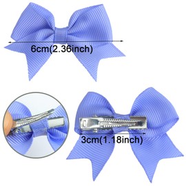 Roellgs 40pcs 2Inches Baby Girls Hair Bows Alligator Clips Grosgrain Ribbon Hair Barrettes Hair Accessories for Kids Toddlers Infants