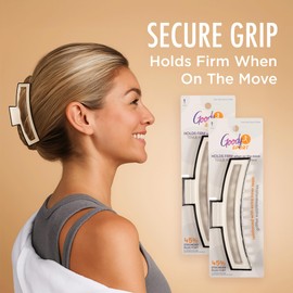 Goody Sport Forever Claw Clip – 2 Pack | Non-Slip Grip Hair Clips for Fine & Thick Hair | Sport-Level Hold for Active Lifestyles