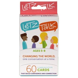 Letz Talk Conversation Cards for Kids Age 5-8 - Communication Cards to Build Confidence & Emotional Intelligence - Family Conversation Game for Kids & Adults, Therapy Tool - Easter Basket Stuffer