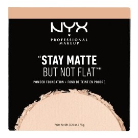 Base de maquillaje en polvo NYX Professional Makeup Base Maquillaje En Polvo Stay Matte But Not Flat tono nude - 7.5g