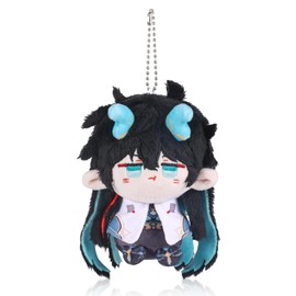 UTIEHD Honkai Star Rail Plush Key Ring, Cute 10 cm Collectible Dolls - Compact Size for Bags and Keys for Fans (Inhibitor Lunae)