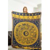 CaptainRay Boho Woven Throw Blanket Reversible Cotton Bohemian Tapestry Hippie