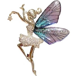 JJiaoLinin Brooches for Ladies,Created Crystal Fancy Vintage Style Brooch Pin Colorful Butterfly Brooch Pins Elegant Rhinestone Brooches Fashion Brooch for Women Girls Birthday Gift Wedding Party