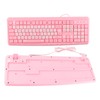 Keyboard USB Wired UltraThin Cute Cartoon for Home Office Laptop