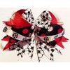 Soccer Hair Bow 5" Size