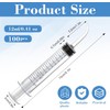 4 Pcs Dental Irrigation Syringe - 12ml Oral Syringes with
