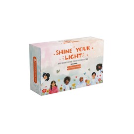 Shine Your Light Affirmation Cards for Teens, 25 Affirmations w/ Keepsake Box and Stickers. Self-Care, Mindful Gift, Social Emotional Skills