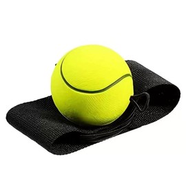 Tangseajiao 1pc Green Wrist Return Ball with String Adjustable Bounce Back, Rubber Elastic Finger Exercise Activity