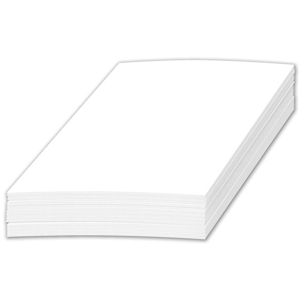 Half Letter Size Sheets - 8.5 x 5.5 Inches Copy Paper, White Memo Sheets, 24lb Thick Paper, 250 Sheets Per Pack (8.5 x 5.5)